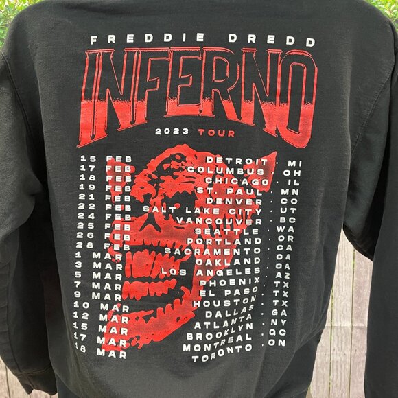 Mens Freddie Dredd Inferno 2023 Tour Hoodie Size Large (SKU: 13M) - Picture 3 of 5